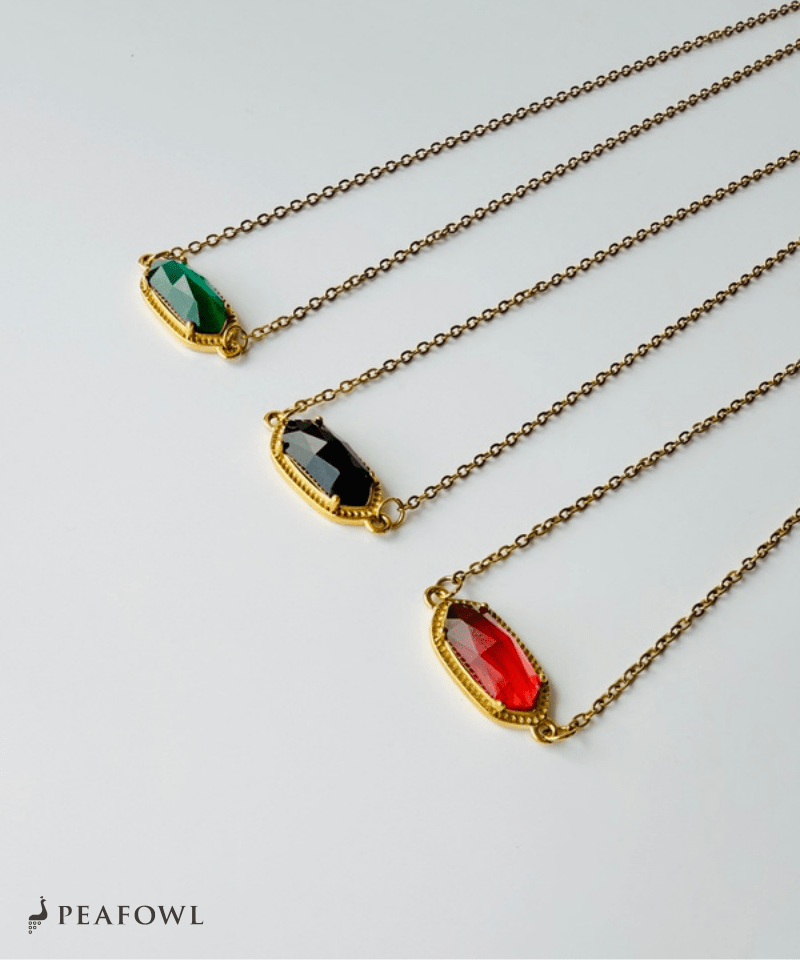 Elegant Claw Crystal Necklace - peafowl