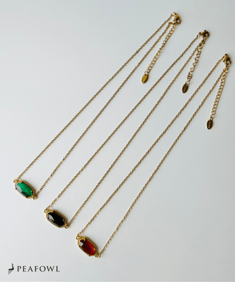 Elegant Claw Crystal Necklace - peafowl