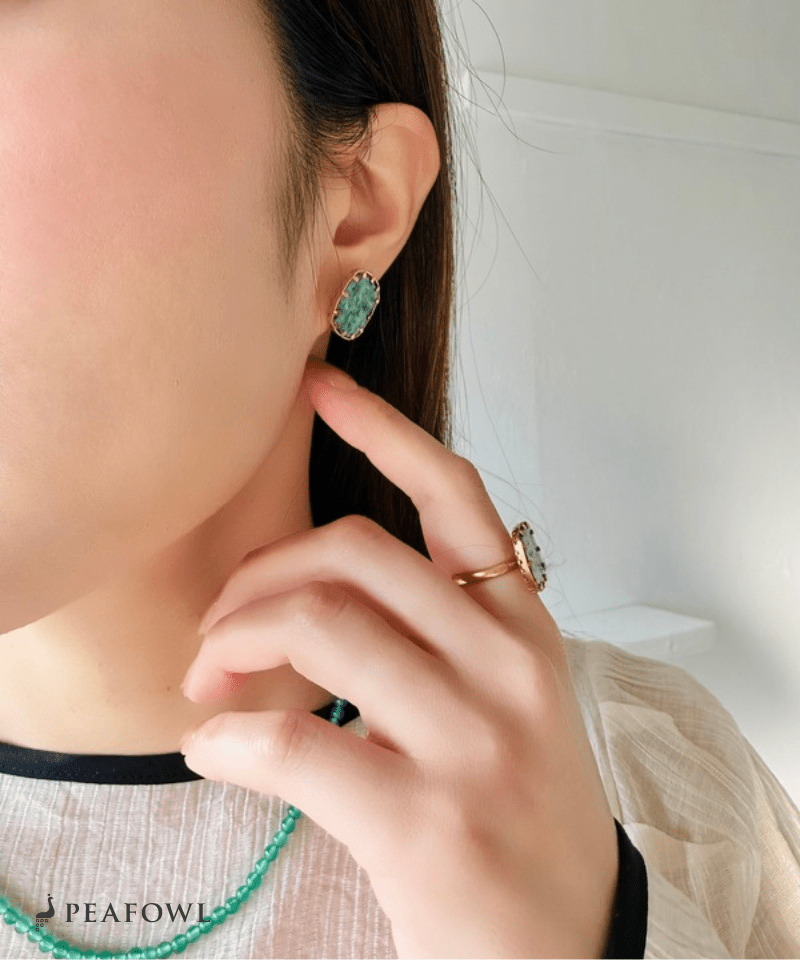 Marble Green Pierce - peafowl