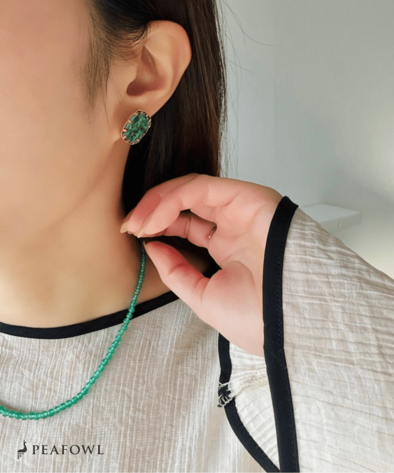 Marble Green Pierce - peafowl