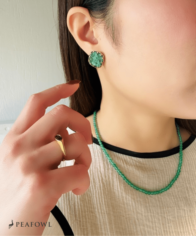 Marble Green Pierce - peafowl