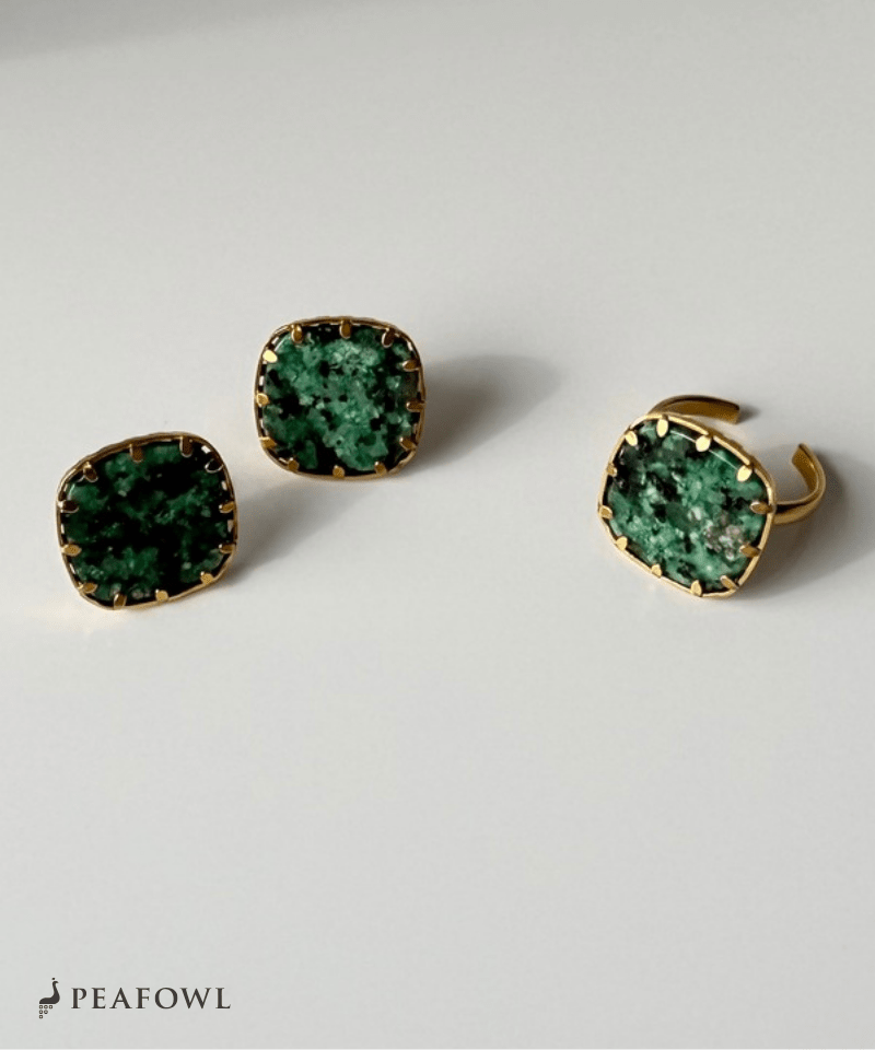 Marble Green Pierce - peafowl