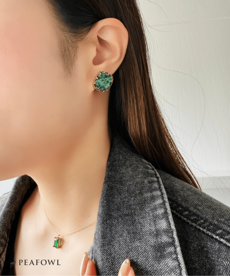 Marble Green Pierce - peafowl
