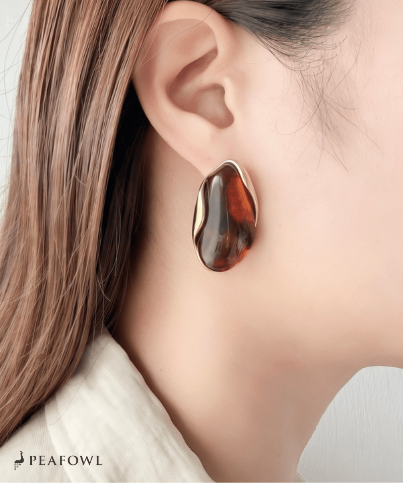 Marble Stone Pierce - peafowl