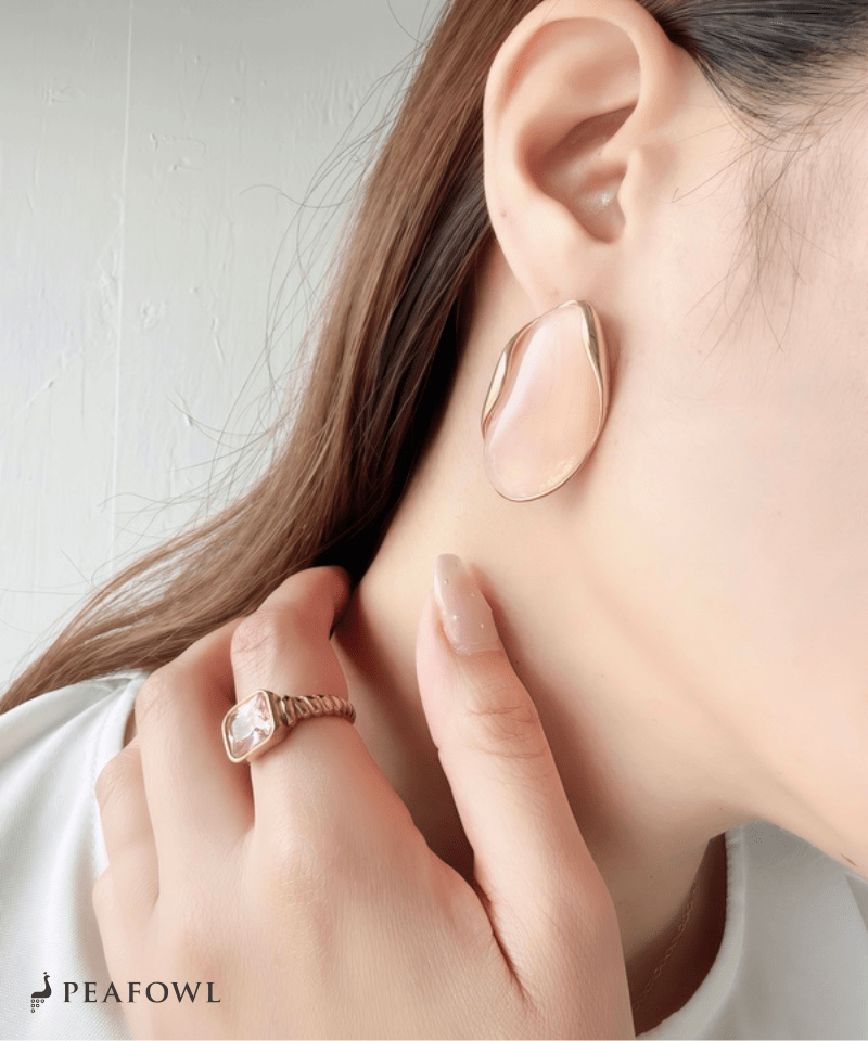 Marble Stone Pierce - peafowl