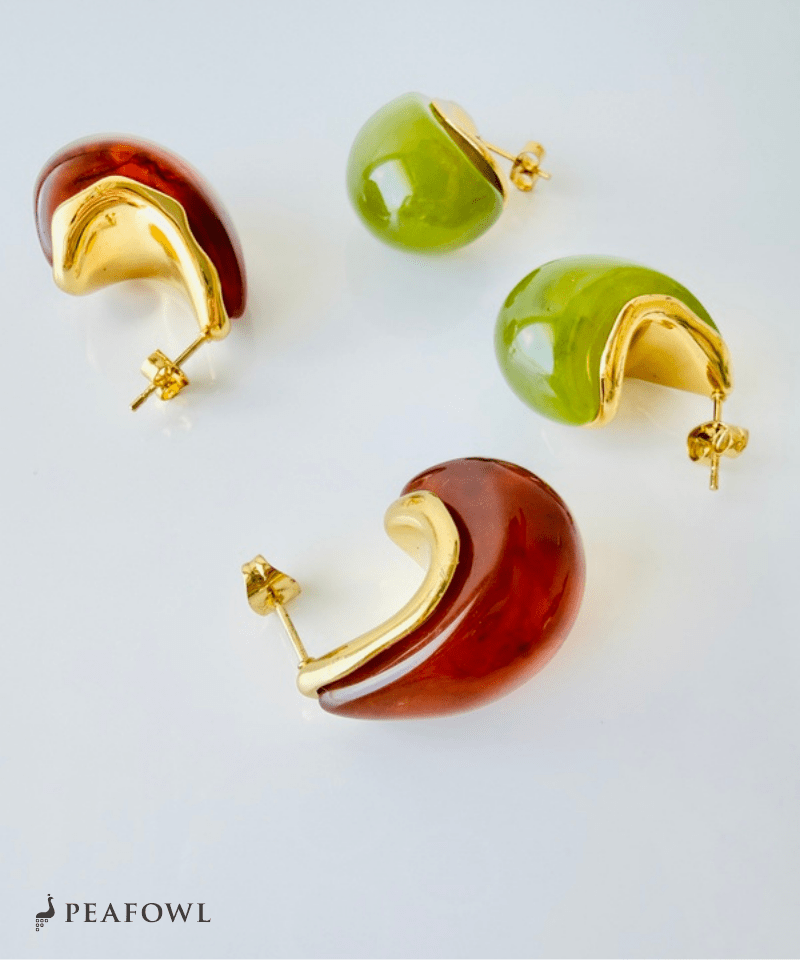 Marble Wrap Pierce - peafowl