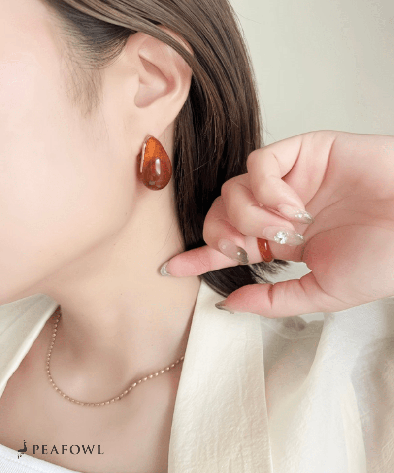 Marble Wrap Pierce - peafowl