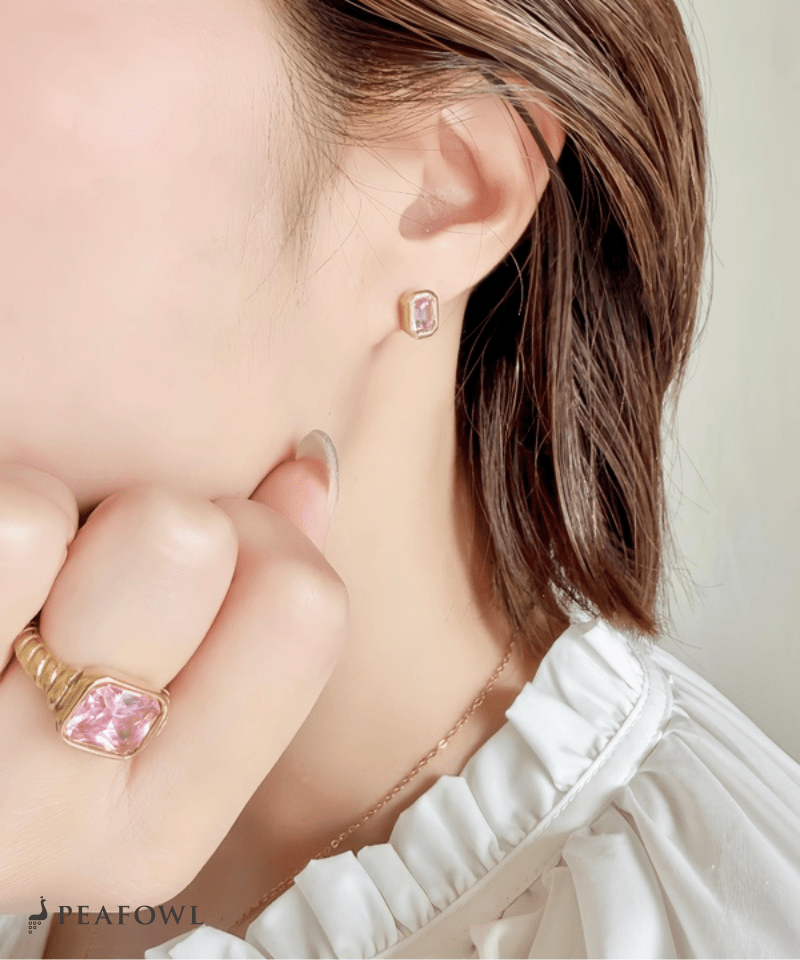 Octagon Flame Pierce - peafowl