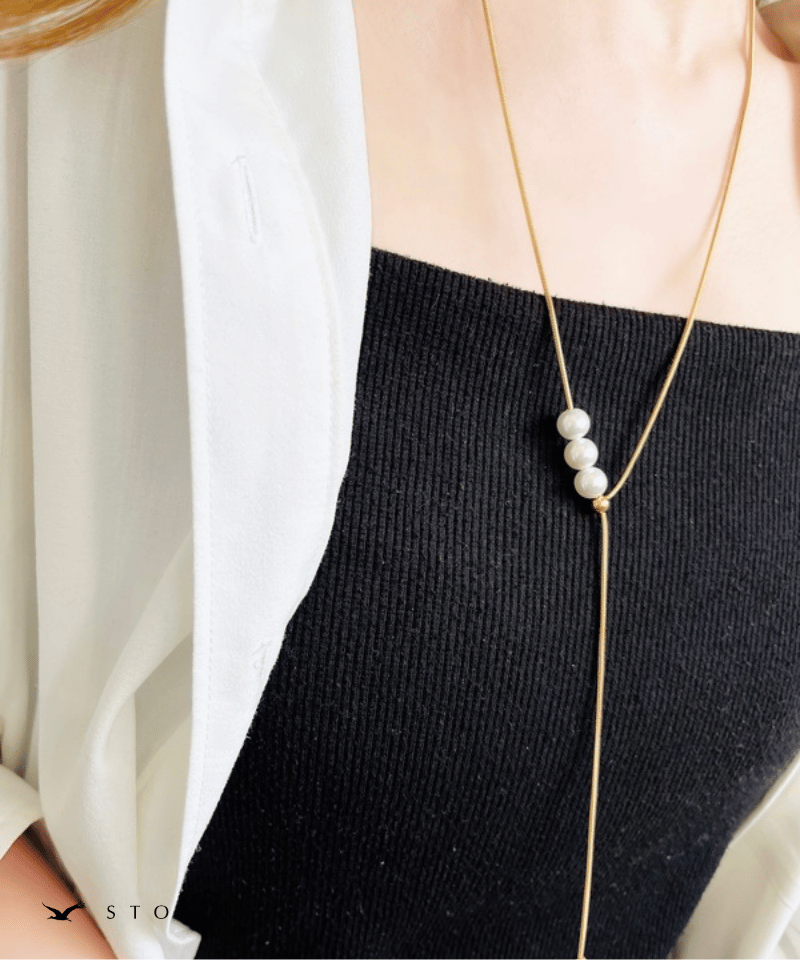 Pearl Slider Necklace