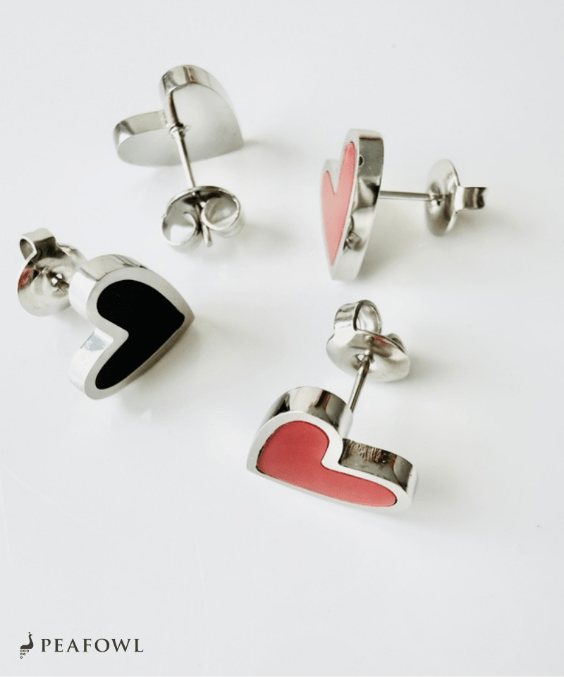 Simple Heart Pierce - peafowl