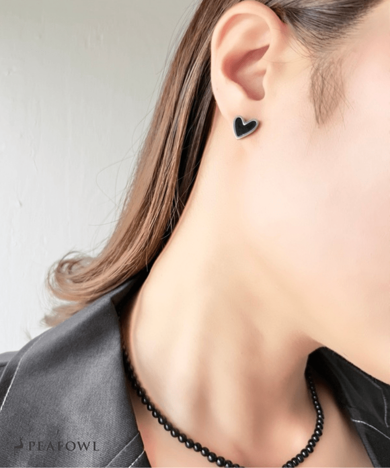 Simple Heart Pierce - peafowl