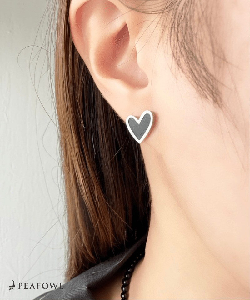 Simple Heart Pierce - peafowl