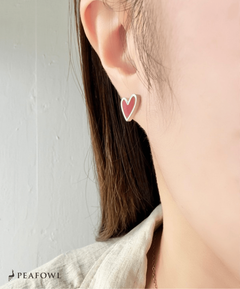 Simple Heart Pierce - peafowl