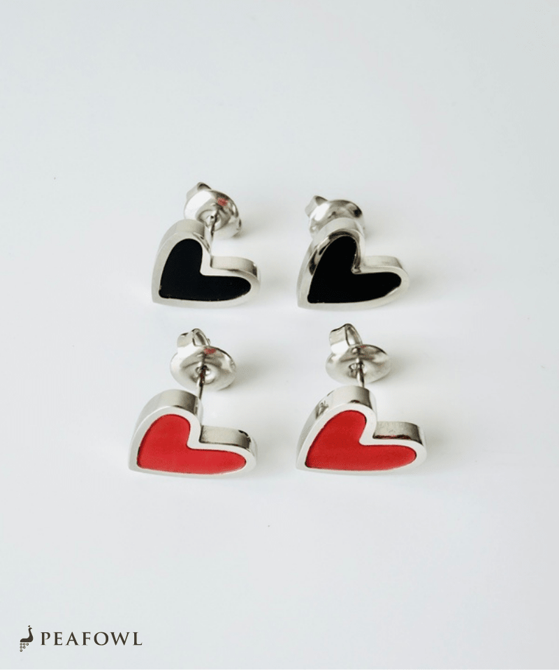 Simple Heart Pierce - peafowl