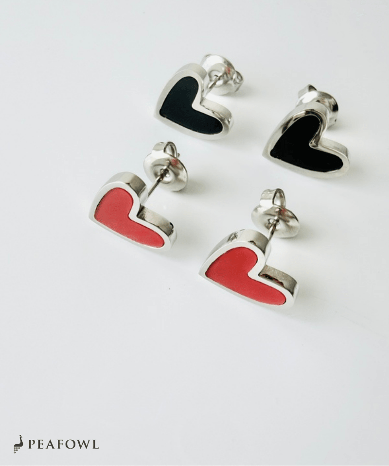 Simple Heart Pierce - peafowl