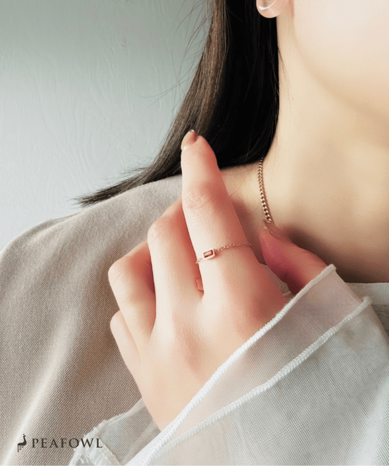 Slider Chain Ring - peafowl