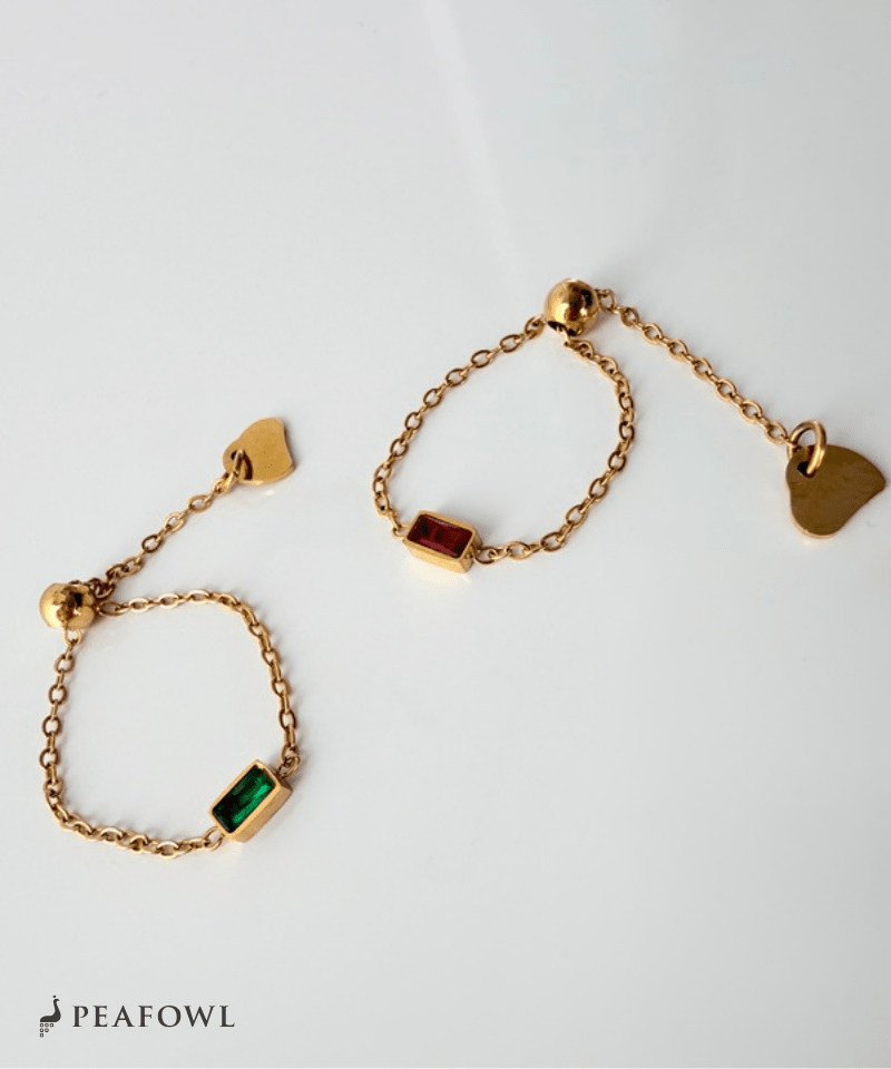 Slider Chain Ring - peafowl