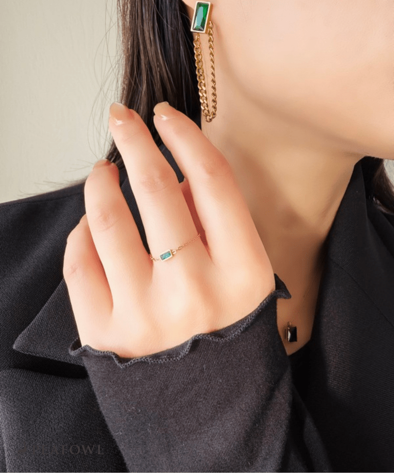 Slider Chain Ring - peafowl