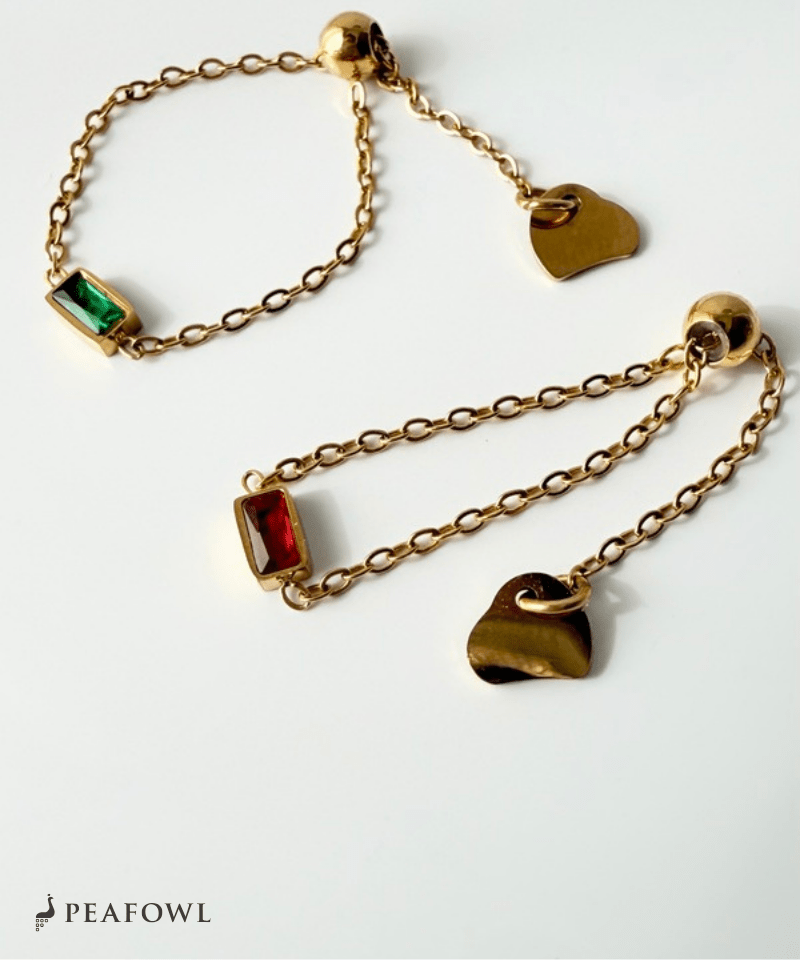 Slider Chain Ring - peafowl