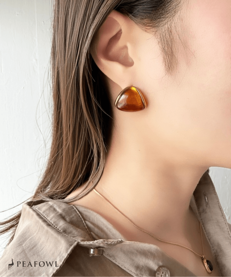 Soft Nuance Stone Pierce - peafowl