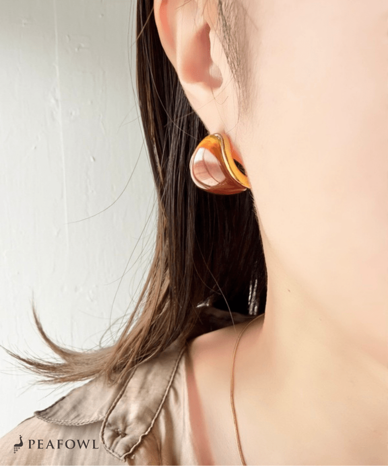 Soft Nuance Stone Pierce - peafowl