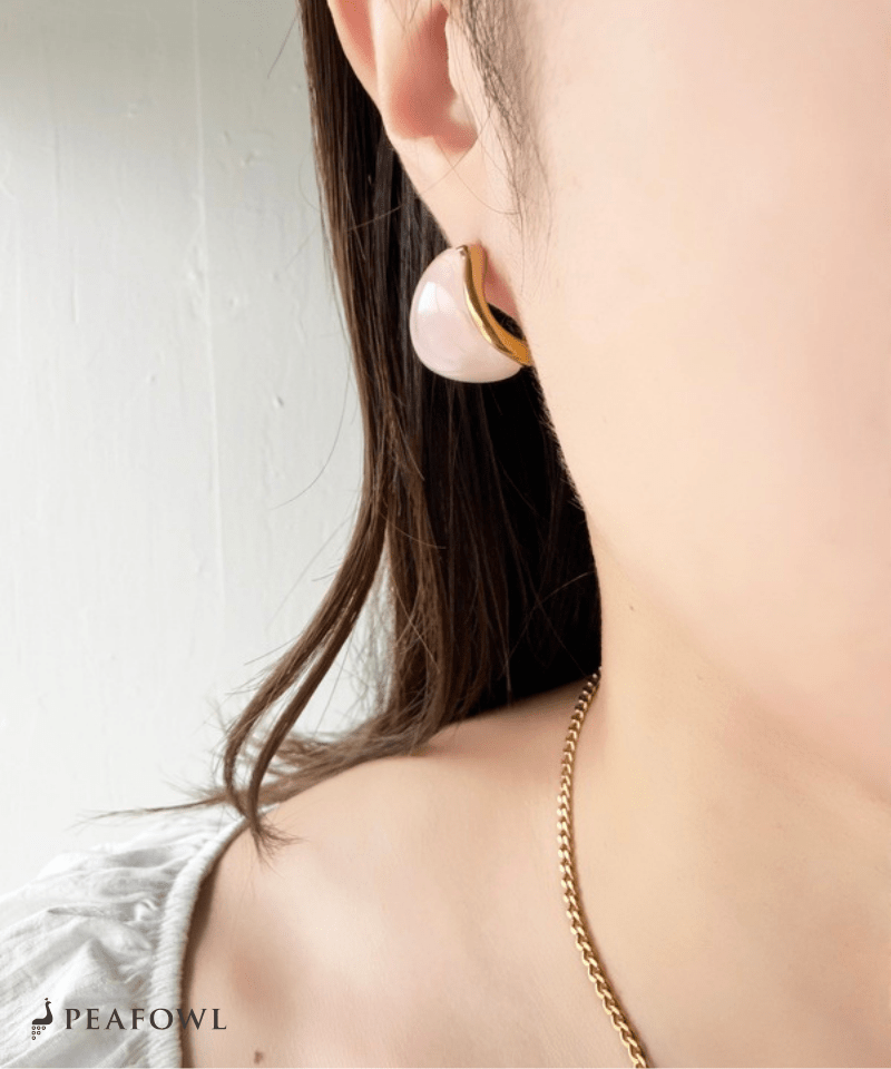 Soft Nuance Stone Pierce - peafowl