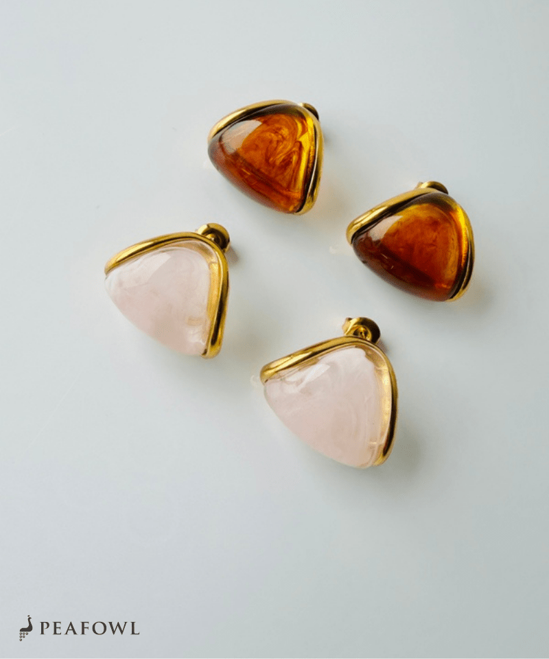 Soft Nuance Stone Pierce - peafowl