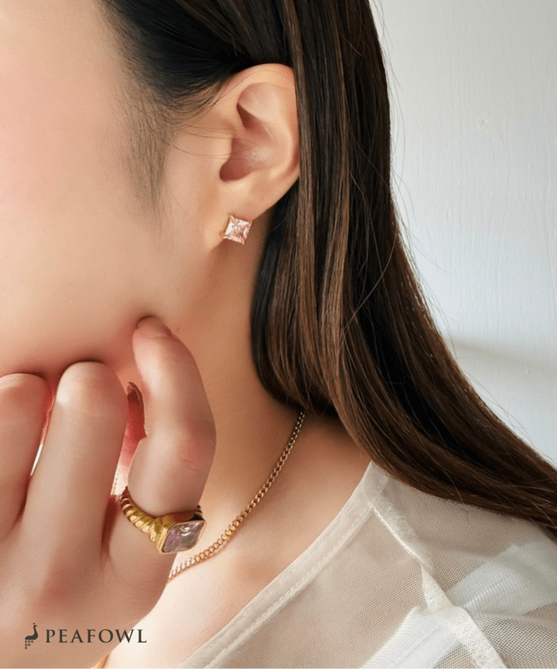 Square Single Pierce | 金属アレルギー対応アクセサリー通販ショップ