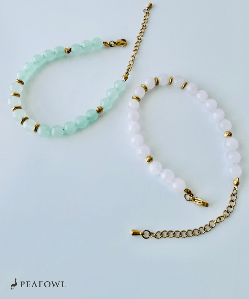Stone Link Bracelet - peafowl