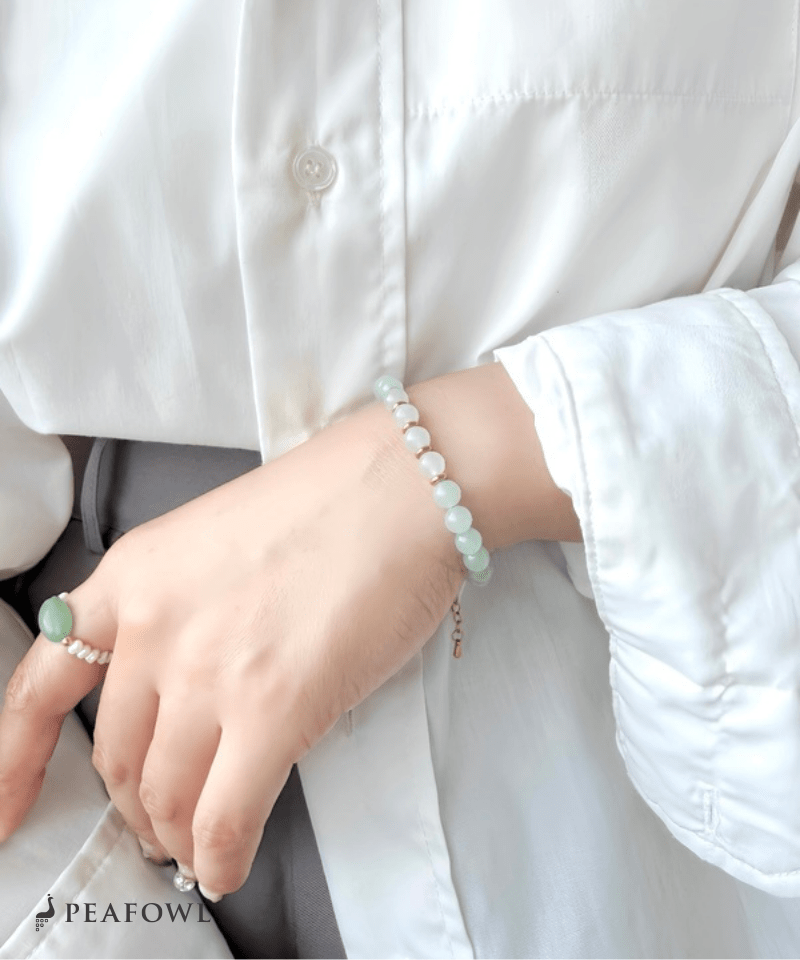 Stone Link Bracelet - peafowl