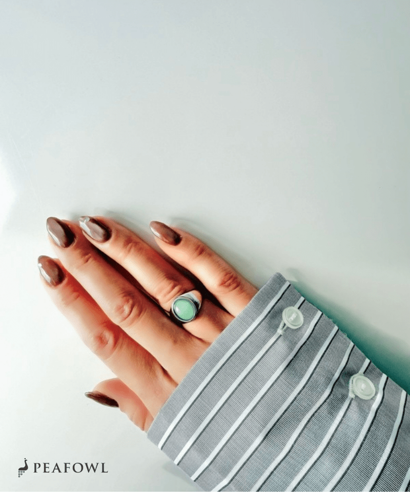 Urban Stone Ring - peafowl