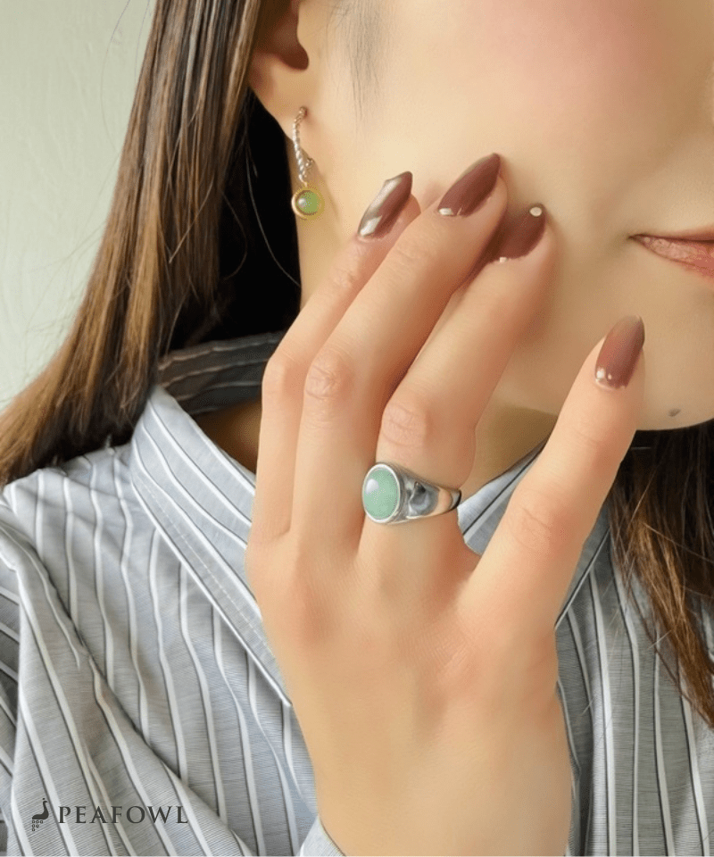 Urban Stone Ring - peafowl